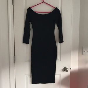 Black midi dress with original tags!